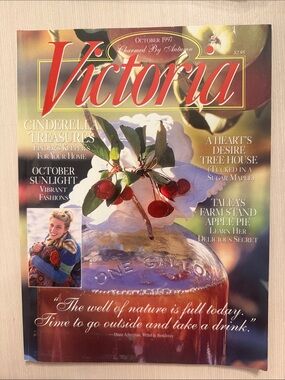 Victoria Magazine - October 1997 Vintage Cover (Red) 90s